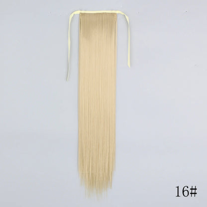 Long Straight Clip-in Ponytail Hair Extension Black