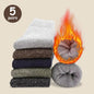 Men's Thick Warm Mid-Calf Socks, 3 Pairs Polyester