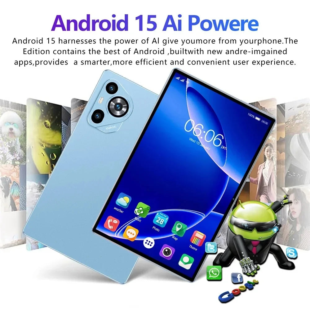 11 Inch 5G Tablet Android 15 22GB RAM 2TB ROM Metal