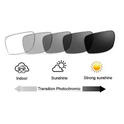 Color-Changing Half-Frame Reading Glasses in Alloy