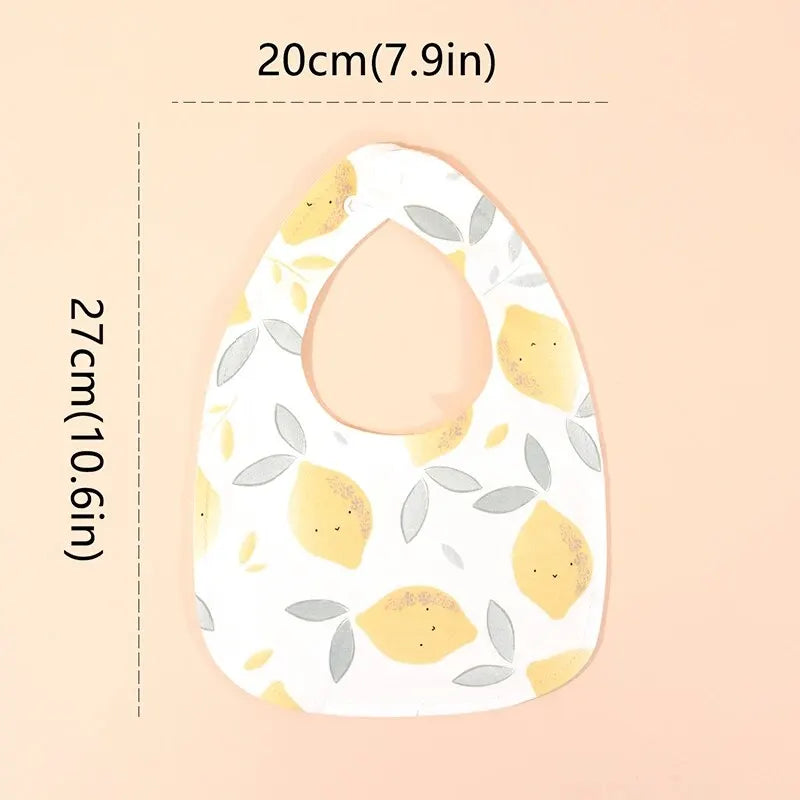 Soft Cotton Baby Bibs Burp Cloths Set U Shape