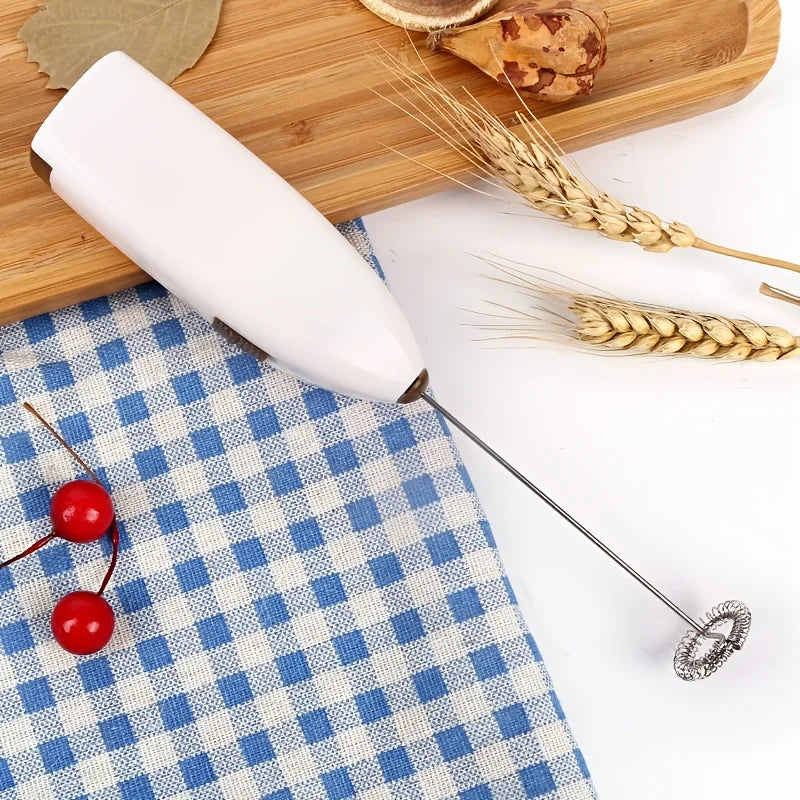 Mini Battery Powered Electric Egg Beater Stainless Steel