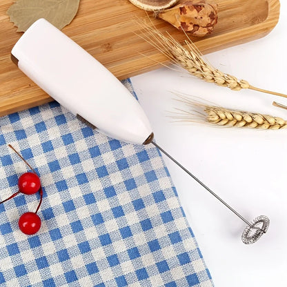 Mini Battery Powered Electric Egg Beater Stainless Steel