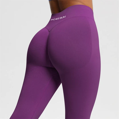 Women Seamless Bum Shaping Leggings Fitness Pants