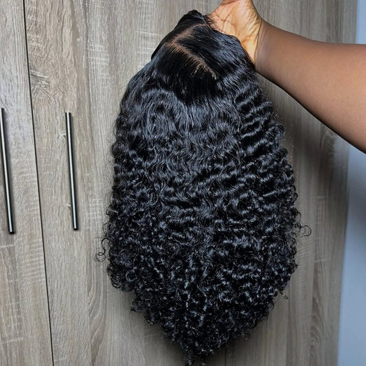 Jerry Curl Lace Front Wig Synthetic Short Bob