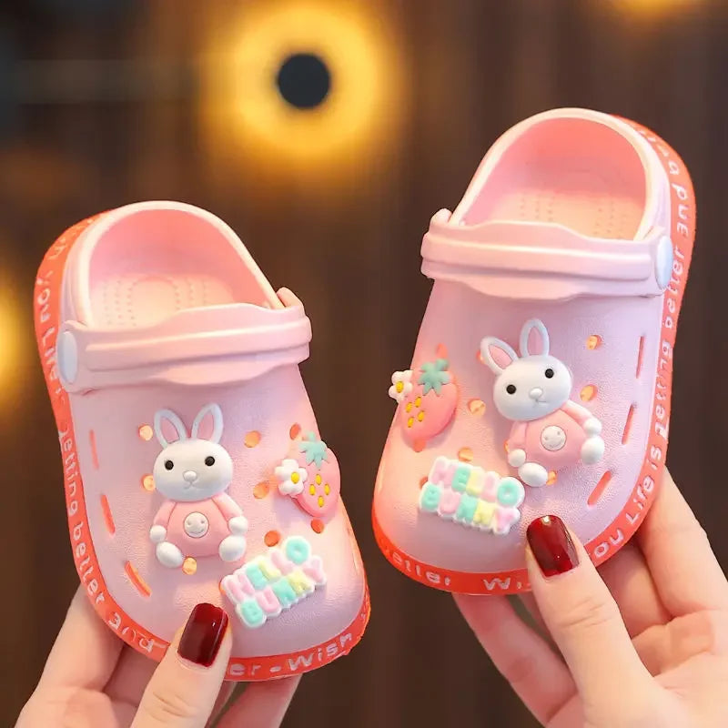 Children's Cartoon Slippers with Soft EVA Soles