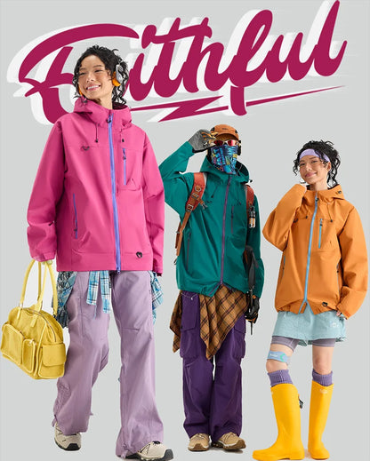 Unisex Waterproof Hiking Jacket Windbreaker