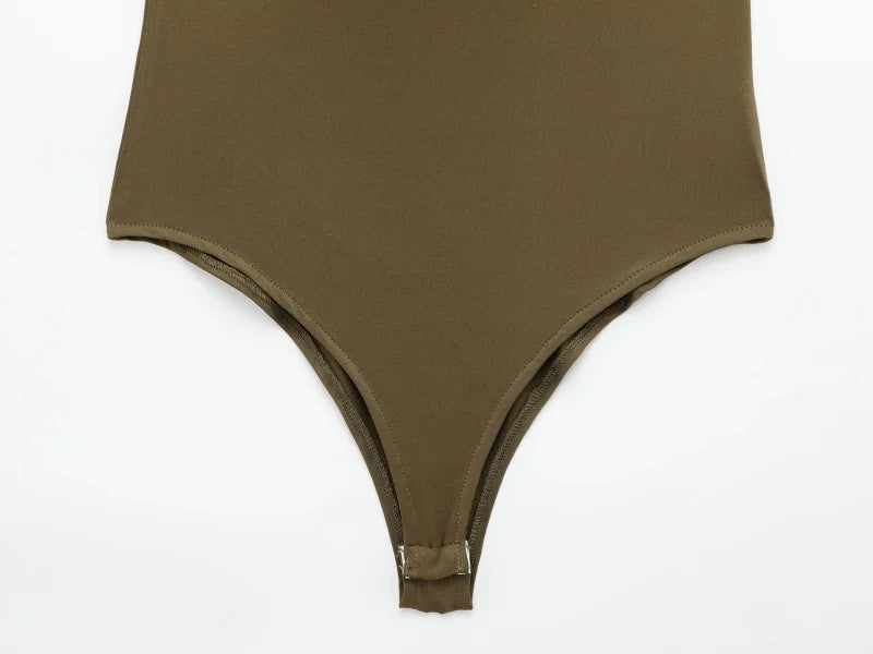 Underwire Spaghetti Strap Bodysuit for Women Casual Slim Fit