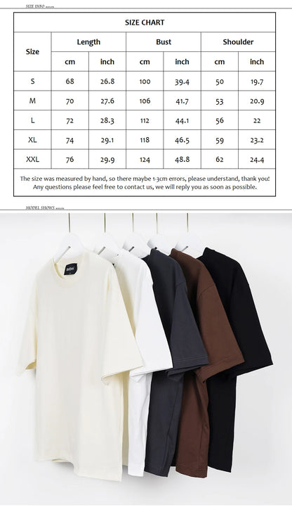Brown Oversized Summer T-Shirt for Women and Men
