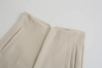 High Waist Pencil Pants for Women in Black and Pink