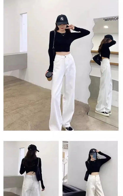 Women's Loose Denim Straight Leg Pants