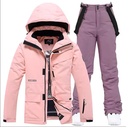 Unisex Winter Snow Ski Suit Jacket and Pants Set