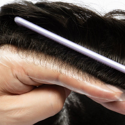 Thin Skin 0.03mm Natural Hair Toupee for Men