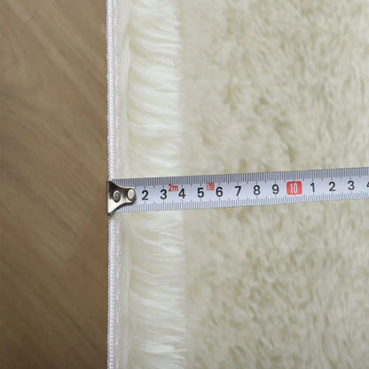 Pink Fluffy Polyester Carpet for Children's Room