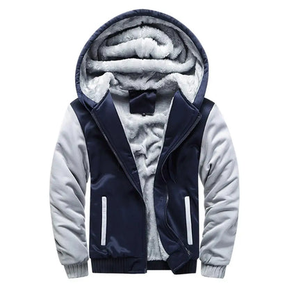 Men's Camouflage Winter Jacket Fleece Long Sleeve Coat