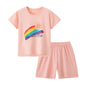 Children's Summer Short Sleeve Shorts Set
