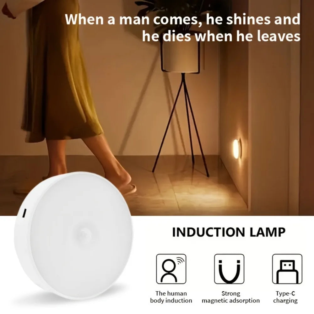 3pcs Motion Sensor Night Lights Warm White Cold White