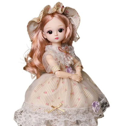Plastic 30cm Movable Joint Doll with Music for Kids