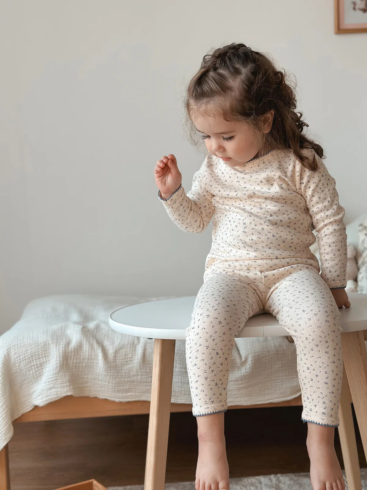 Cotton Long Sleeve T-Shirt and Pant Set for Girls