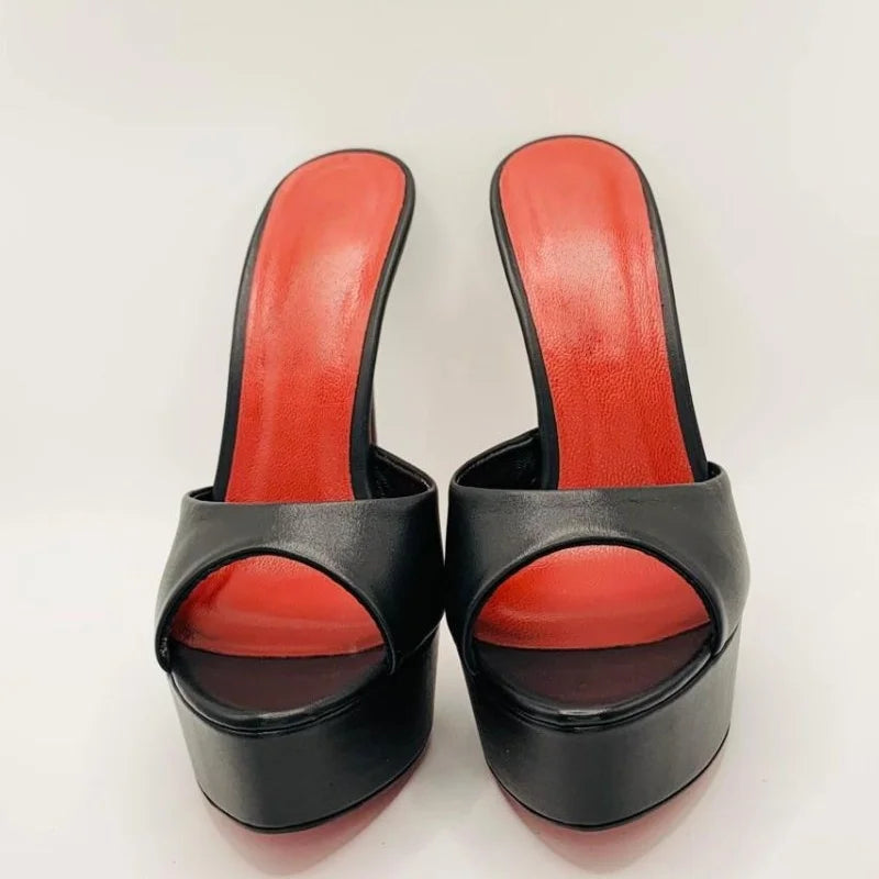 Women's Open Toe Stiletto Slippers for Summer