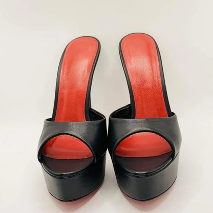 Women's Open Toe Stiletto Slippers for Summer