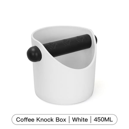 Coffee Knock Box Black ABS with Detachable Knock Bar