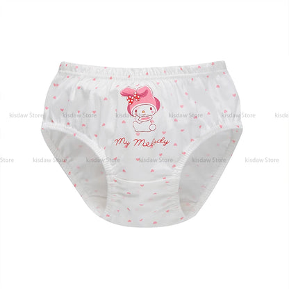 Cotton Girls Briefs with Cartoon Characters