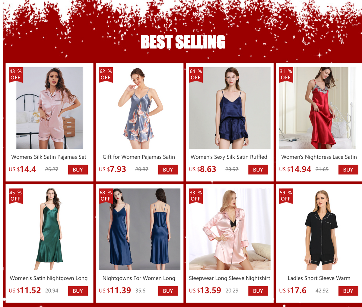 Long Sleeveless Satin Silk Nightgown for Women
