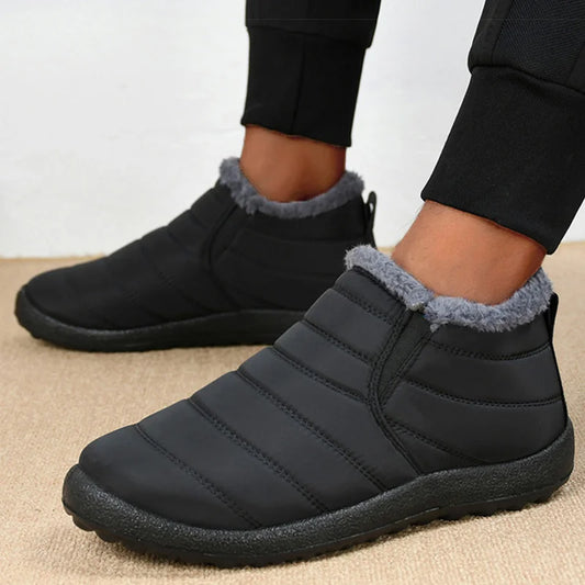 Men's Waterproof Slip-On Winter Snow Boots
