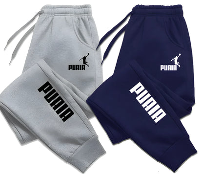 Men's Print Jogging Pants Casual Polyester Trousers