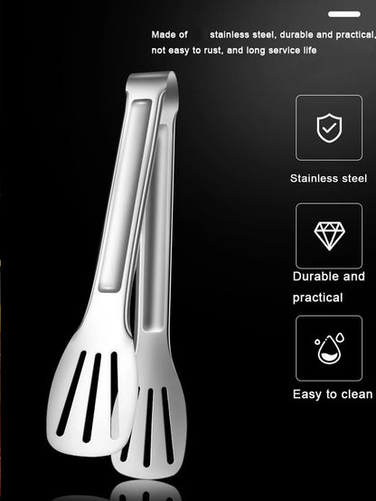 Stainless Steel BBQ Tongs for Cooking and Serving