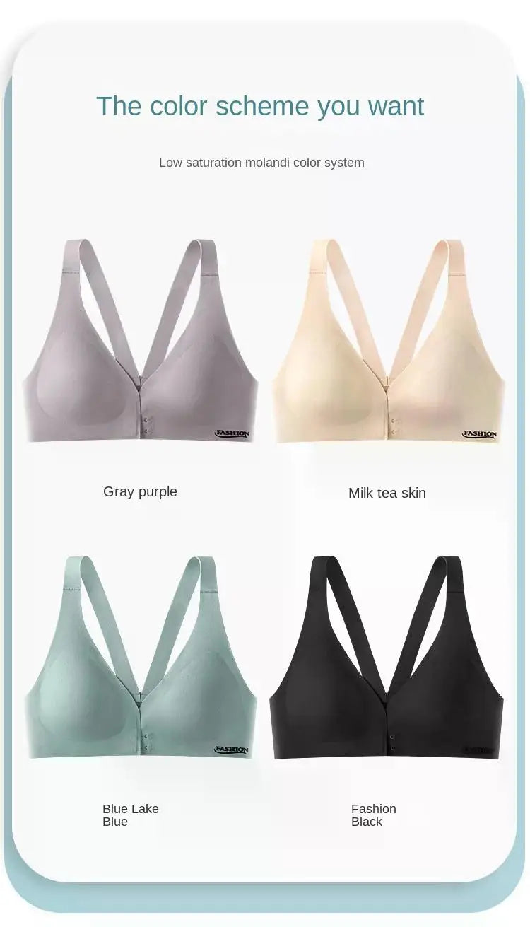 Plus Size Front Closure Sports Bra for Women