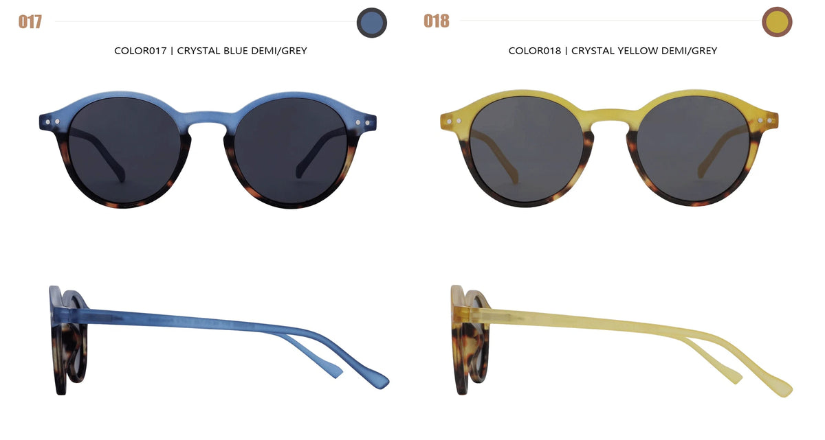 ZENOTTIC Retro Circular Polarized Sunglasses S Size