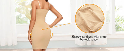 Strapless Shapewear Slip for Women Tummy Control Black Beige White