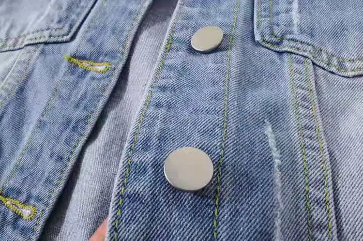 Women Cotton Denim Jacket Casual Spring Autumn Coat