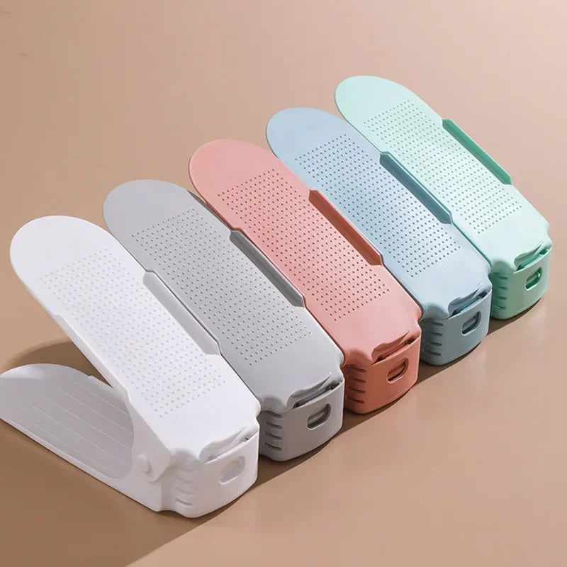 10 Pcs Adjustable Shoe Stacker Organizer Rack