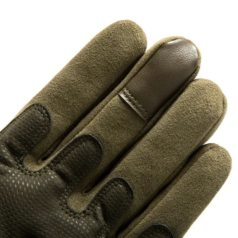 Tactical Touch Screen Motorcycle Gloves Black Green Brown