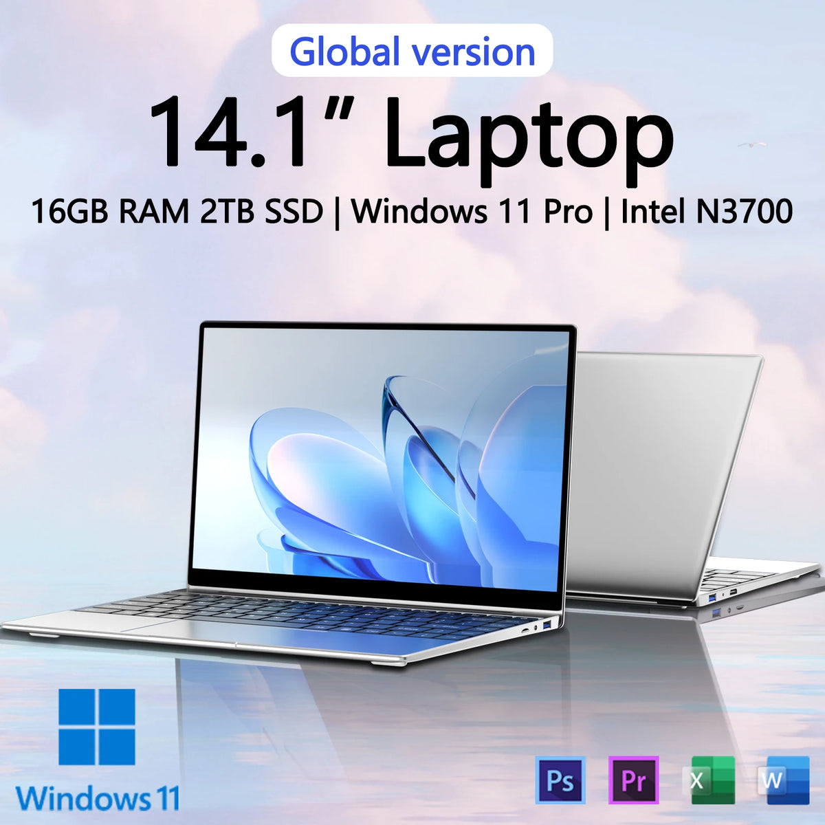 Ultra Slim 14.1 Inch Laptop 16GB RAM 2TB SSD