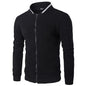Men's Casual Hooded Tracksuit Jacket with Zipper Pockets