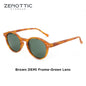 ZENOTTIC Retro Circular Polarized Sunglasses S Size