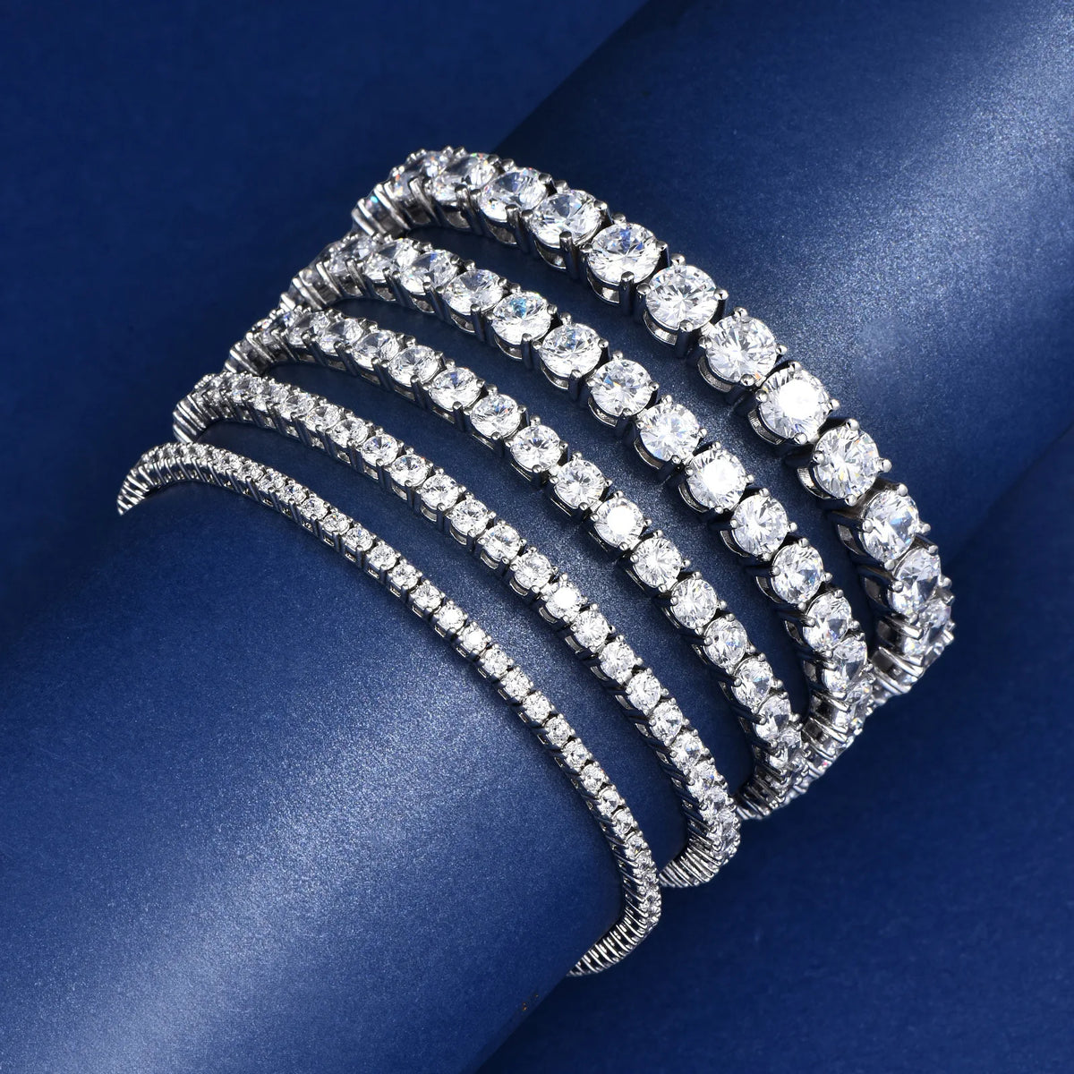Moissanite Tennis Bracelet in S925 Sterling Silver