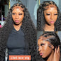 13x6 Deep Wave Human Hair Wig 250 Density 40 Inch