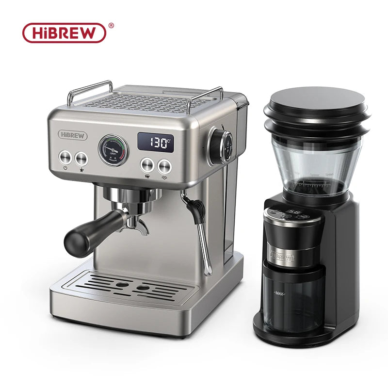 HiBREW 20Bar Semi Automatic Espresso Machine Stainless Steel