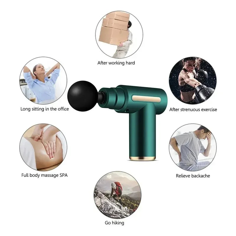 Portable Deep Tissue Massage Gun Adjustable Speed