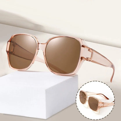 Round Polarized Sunglasses for Prescription Glasses