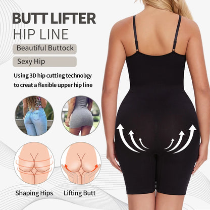 Bodysuit Shapewear Women Tummy Control Full Body Shaper
