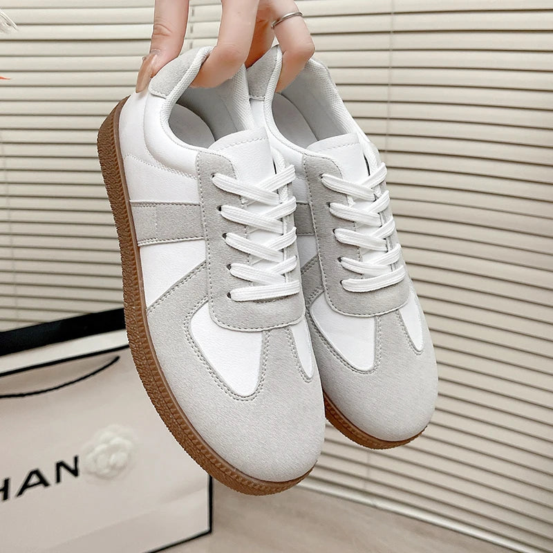 Women Lace-Up Casual Sneakers Breathable Tennis Shoes