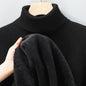 Mens Knitted Turtleneck Sweater Slim Fit Casual