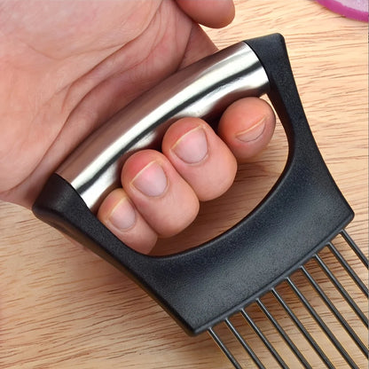 Stainless Steel Onion Slicer Holder and Meat Tenderizer