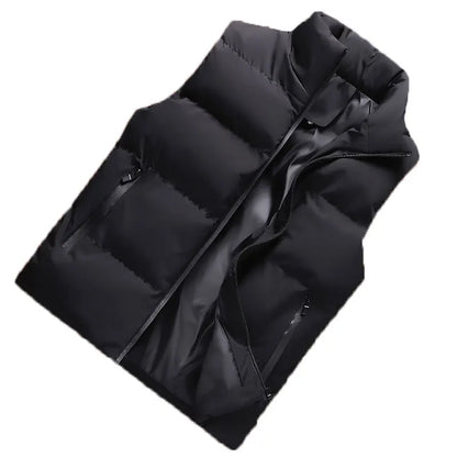 Men's Thick Windproof Sleeveless Vest Jacket